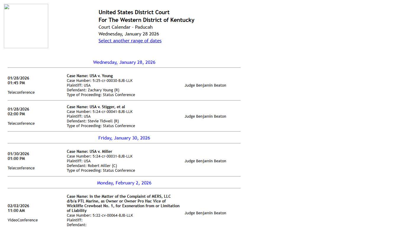 United States District Court for the Western District of Kentucky
